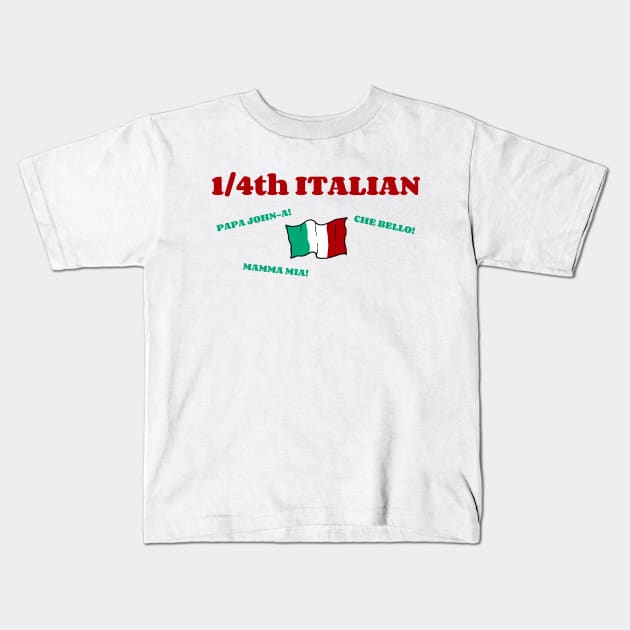 Quarter Italian Kids T-Shirt by neilkohney